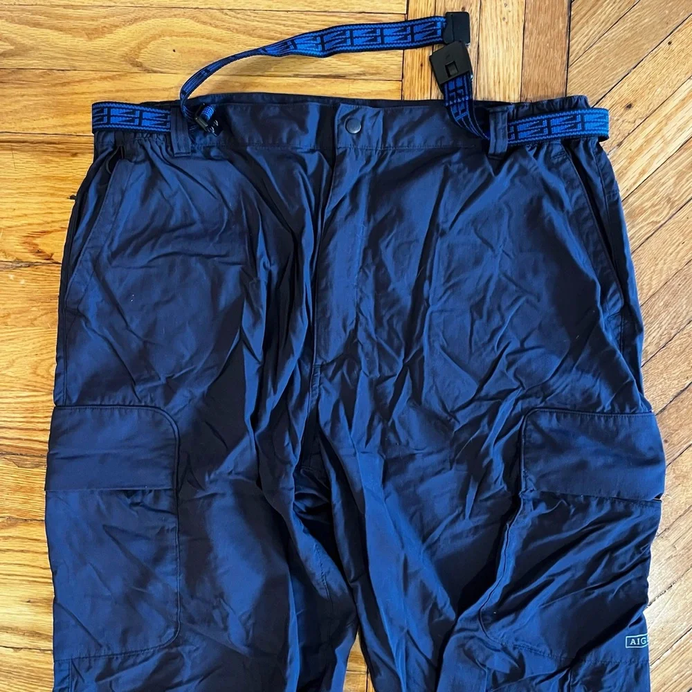 Aigle Men's Dark Blue Navy Cargo Snow Ski Pants - Picture 2 of 7
